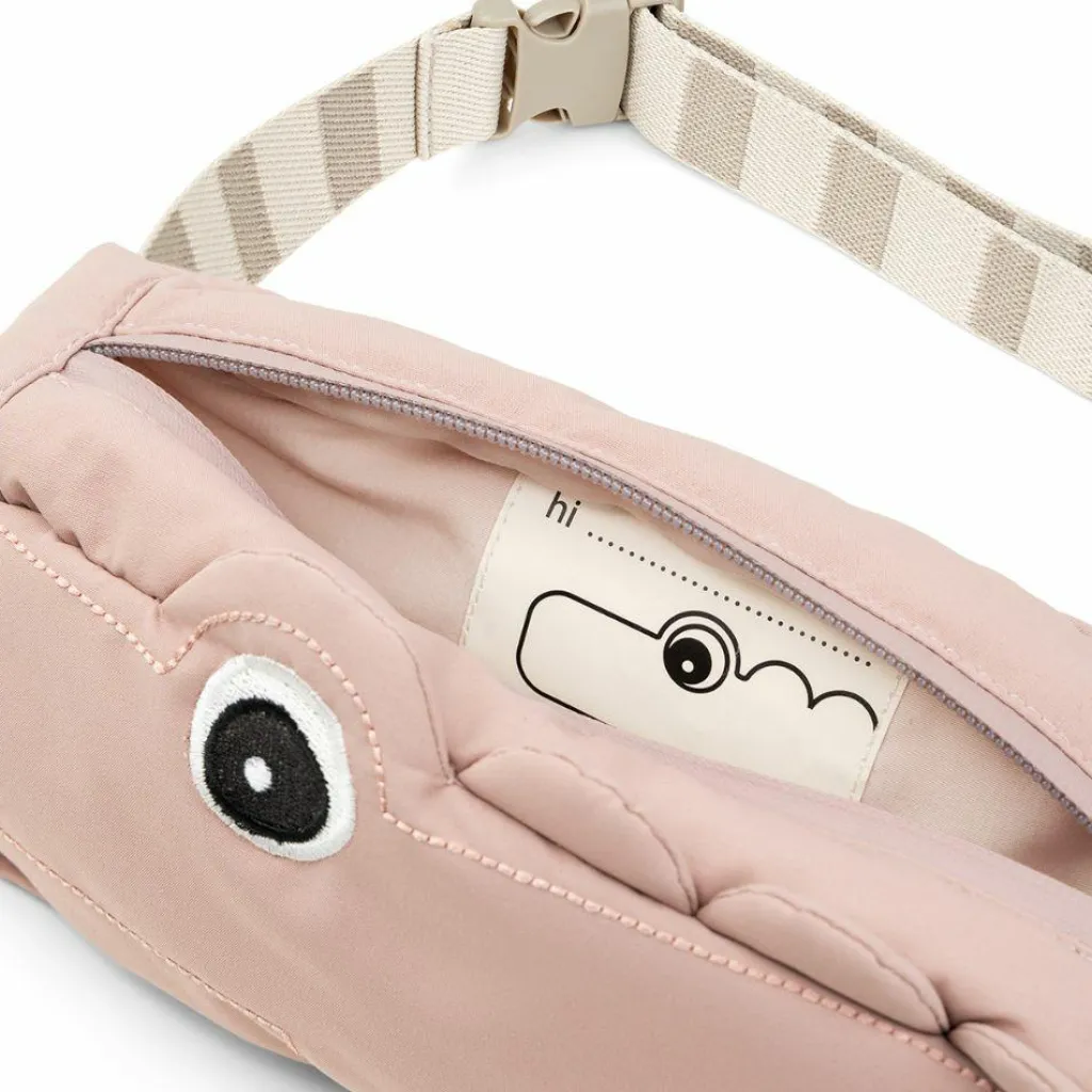 Enfant Done by Deer Sac banane matelassé enfant Croco Rose