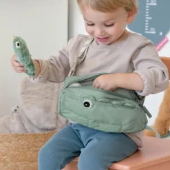 Enfant Done by Deer Sac banane matelassé enfant Croco Rose