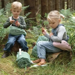 Enfant Done by Deer Sac banane matelassé enfant Croco Rose