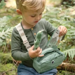 Enfant Done by Deer Sac banane matelassé enfant Croco Rose