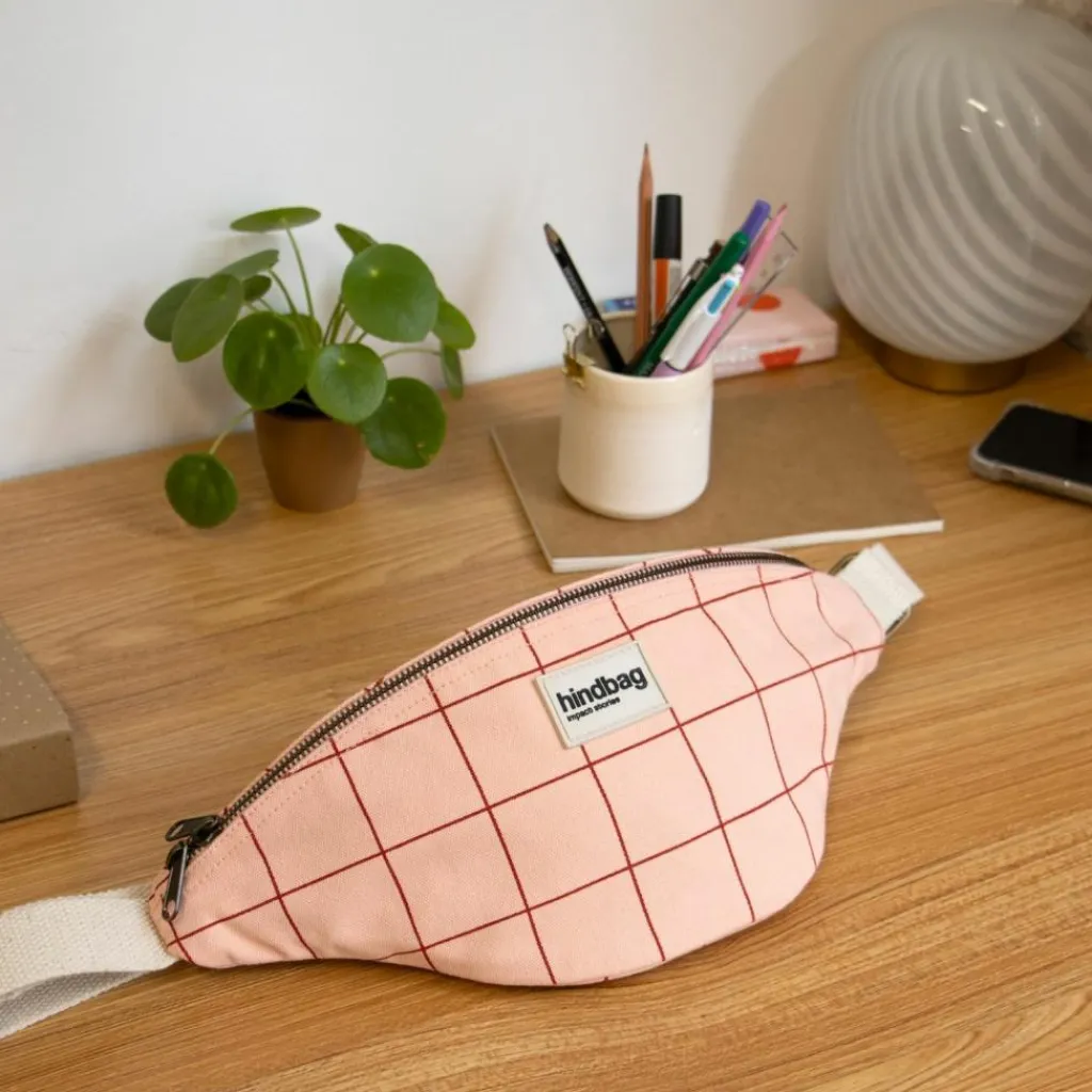 Hindbag Sac banane Olivia Le Carnet Rose-Rouge