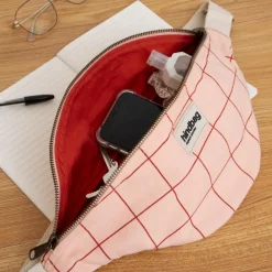 Hindbag Sac banane Olivia Le Carnet Rose-Rouge