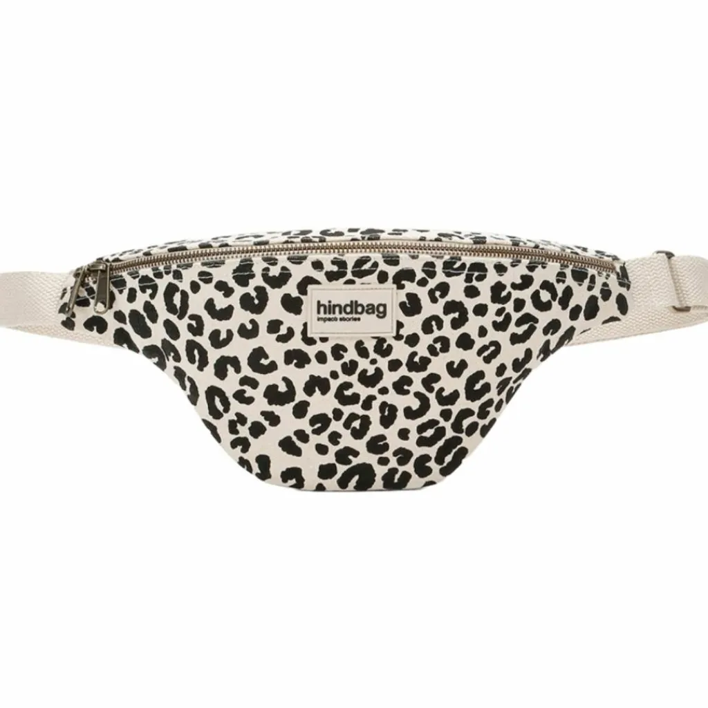 Hindbag Sac banane Olivia Léopard Ecru