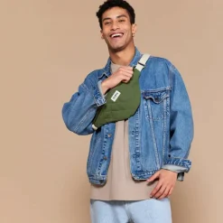 Hindbag Sac banane Olivia matelassé Olive