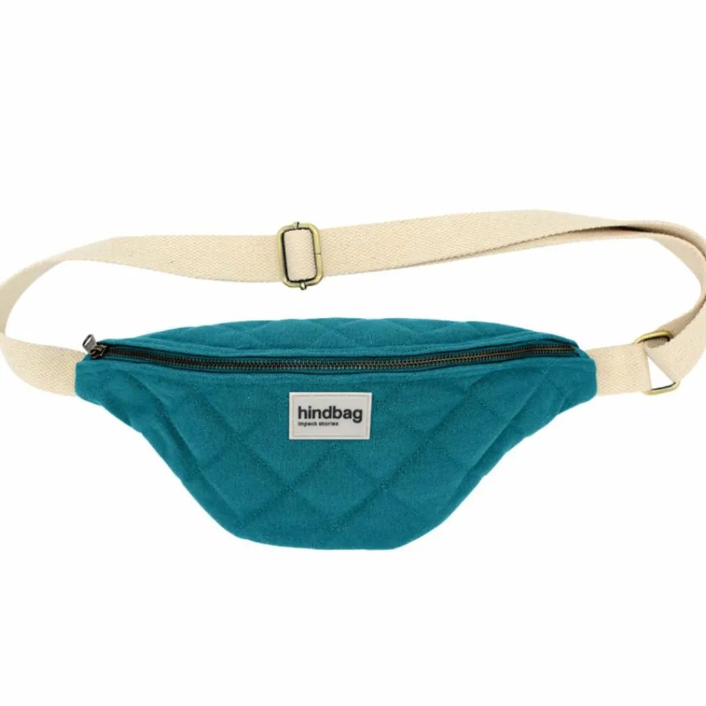 Sale Sac banane Olivia matelassé Bleu Paon Sac Banane Adulte