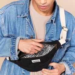 Hindbag Sac banane Olivia matelassé Noir