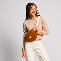 Outlet Sac banane Olivia Teddy Brun Sac Banane Adulte