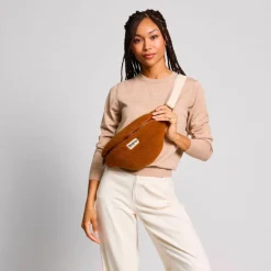 Outlet Sac banane Olivia Teddy Brun Sac Banane Adulte