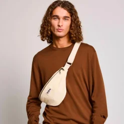 Best Sac banane Olivia Velours Crème Sac Banane Adulte