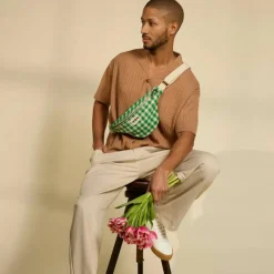 Hindbag Sac banane Olivia Vichy Vert