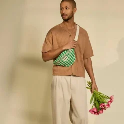 Hindbag Sac banane Olivia Vichy Vert