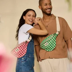 Hindbag Sac banane Olivia Vichy Vert