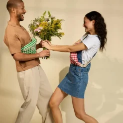 Hindbag Sac banane Olivia Vichy Vert