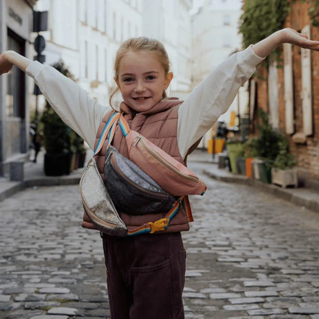 Sac banane pailleté corail Enfant Sac Banane Enfant