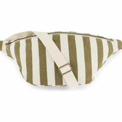 Online Sac banane rayée Olive-Greige Sac Banane Adulte