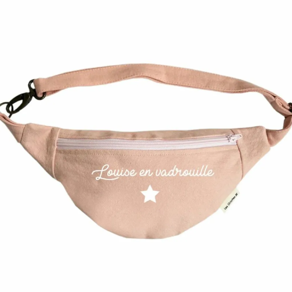 New Sac banane rose poudré (personnalisable) Enfant Sac Banane Enfant