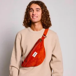 Best Sac banane Sasha L Velours Brique Sac Banane Adulte