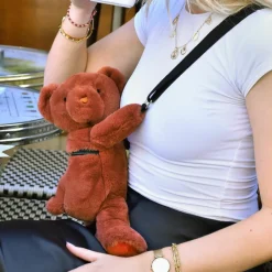 Enfant Doudou et Compagnie Sac bandoulière Doudou Ours terracotta (30 cm)