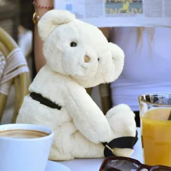 Enfant Doudou et Compagnie Sac bandoulière Doudou Ours ivoire (30 cm)