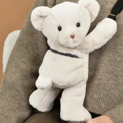 Enfant Doudou et Compagnie Sac bandoulière Doudou Ours ivoire (30 cm)