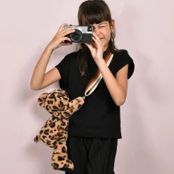 Enfant Doudou et Compagnie Sac bandoulière Ours léopard (30 cm)