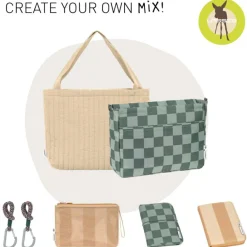 New Sac cabas MIX Shopper coton beige Sac À Langer À Anses