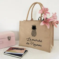 Les Griottes Sac cabas Nounou Ananas (personnalisable)