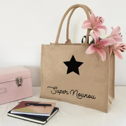 Les Griottes Sac cabas Nounou Etoile (personnalisable)