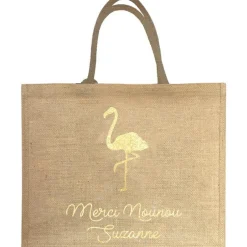 Les Griottes Sac cabas Nounou Flamant (personnalisable)