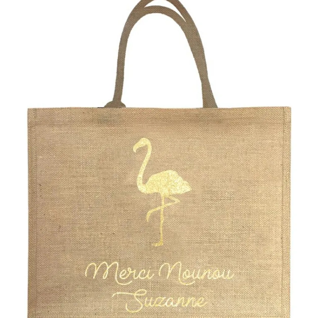 Les Griottes Sac cabas Nounou Flamant (personnalisable)