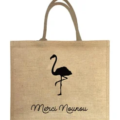Les Griottes Sac cabas Nounou Flamant (personnalisable)