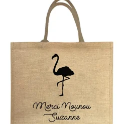 Les Griottes Sac cabas Nounou Flamant (personnalisable)