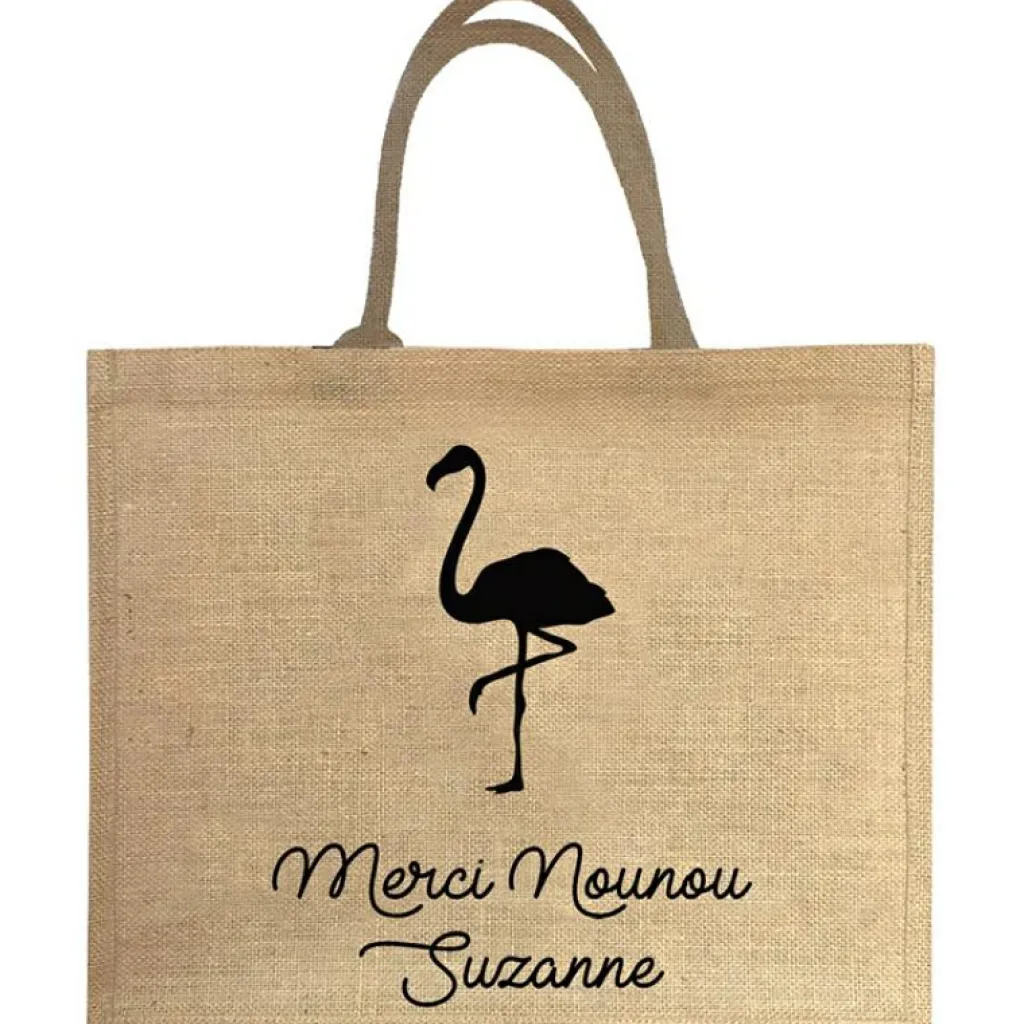 Les Griottes Sac cabas Nounou Flamant (personnalisable)