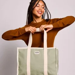 Clearance Sac cabas Oscar Vert Argile Sac À Langer À Anses