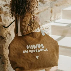 Zakuw Sac cabas XL velours Minus en vadrouille