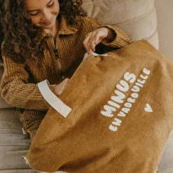 Zakuw Sac cabas XL velours Minus en vadrouille