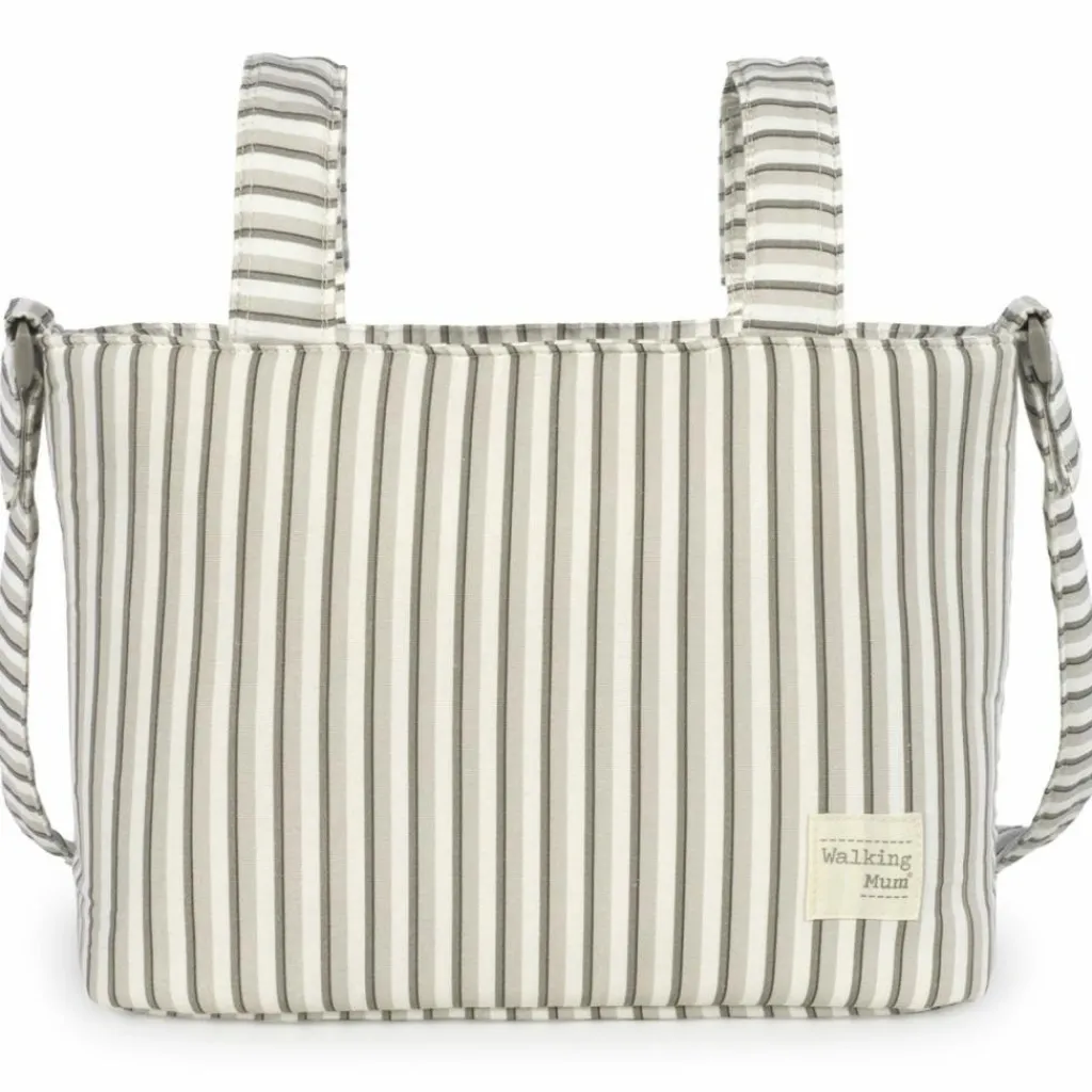 Walking Mum Sac Crossbody Botton Rayures