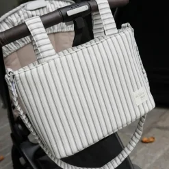 Walking Mum Sac Crossbody Botton Rayures