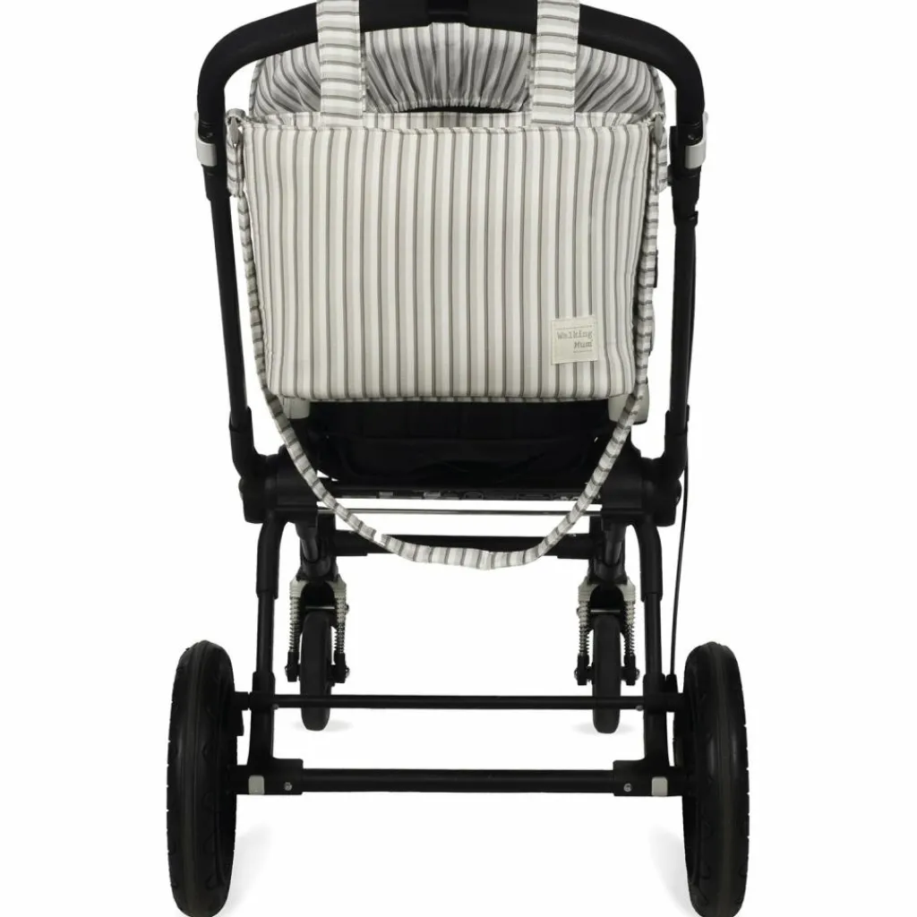 Walking Mum Sac Crossbody Botton Rayures