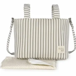 Walking Mum Sac Crossbody Botton Rayures