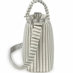 Walking Mum Sac Crossbody Botton Rayures