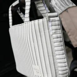 Walking Mum Sac Crossbody Botton Rayures