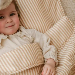 Hot Sac de couchage en coton bio Rayé Ambre (70 x 130 cm) Enfant Sac De Couchage Enfant