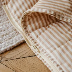 Hot Sac de couchage en coton bio Rayé Ambre (70 x 130 cm) Enfant Sac De Couchage Enfant
