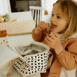 Hot Sac de transport isotherme Cœurs Ecru Sac Isotherme