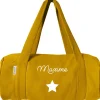 Les Griottes Sac de voyage enfant jaune moutarde (personnalisable)