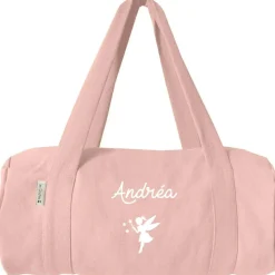 Les Griottes Sac de voyage enfant rose poudré (personnalisable)