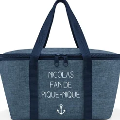 Les Griottes Sac isotherme bleu chiné (29 x 16 cm)