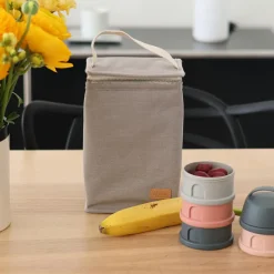 Clearance Sac isotherme Canvas gris perle Sac Isotherme