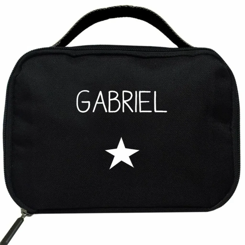 Les Griottes Sac isotherme enfant noir (personnalisable)